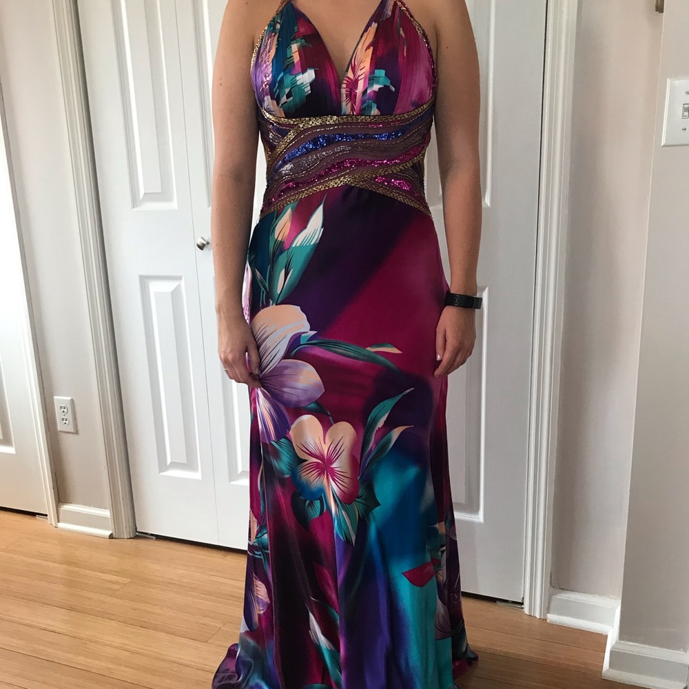 Floral Long Formal Dress